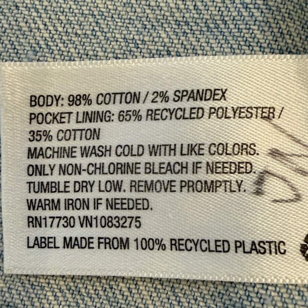 Reimagined Upcycled Denim Jacket VW Designer Inspired Back Patch Panel Sz M - Picture 3 of 4